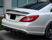 Mercedes CLS C218 2011–2018 Achterbumper diffuser (voor AMG-Line/CLS63 AMG 2011-2014, carbon) foto 4