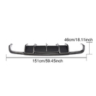 Mercedes CLS C218 2011–2018 Achterbumper diffuser (voor AMG-Line/CLS63 AMG 2011-2014, carbon) foto 6
