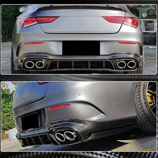 Achterbumper diffuser (voor AMG-Line SD 2019-2022, carbon) foto 4