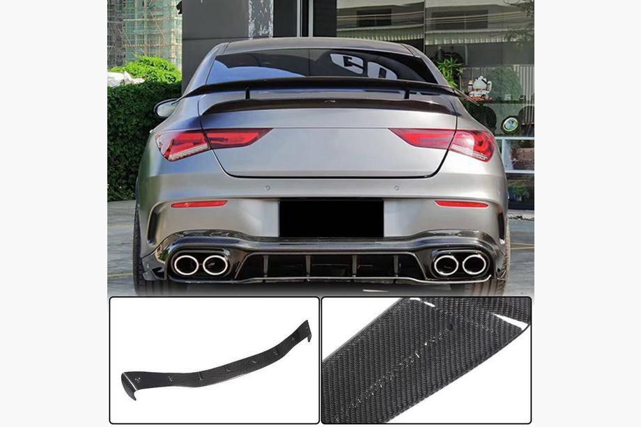 Mercedes CLA C118 2019– Achterbumper diffuser (voor AMG-Line SD 2019-2022, carbon) Image