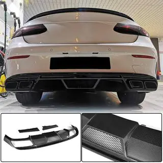 Achterbumper diffuser V1 (voor AMG-Line 2017-2019, carbon) foto 1