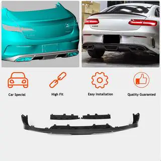 Achterbumper diffuser V1 (voor AMG-Line 2017-2019, carbon) foto 2