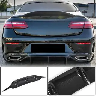 Achterbumper diffuser V2 (voor AMG-Line 2017-2019, carbon) foto 1