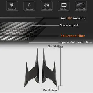 Carbon achterspatbord covers (voor AMG-Line 2017-2019) Mercedes E-Klasse Coupé C238 2016–2024 foto 4