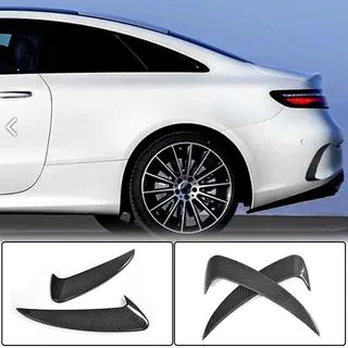 Achterbumperbeschermers (voor AMG-Line 2017-2019, carbon) foto 1