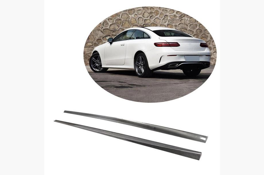 Mercedes E-Klasse Coupé C238 2016–2024 Sideskirts (voor AMG-Line 2017-2019, carbon) Image
