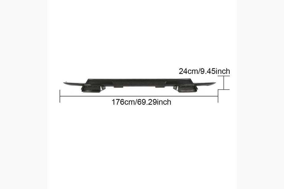 Mercedes Vito/V-klasse W447 2014– Achterbumper diffuser V1 (voor V-Class 2014-2019, carbon) Foto 6