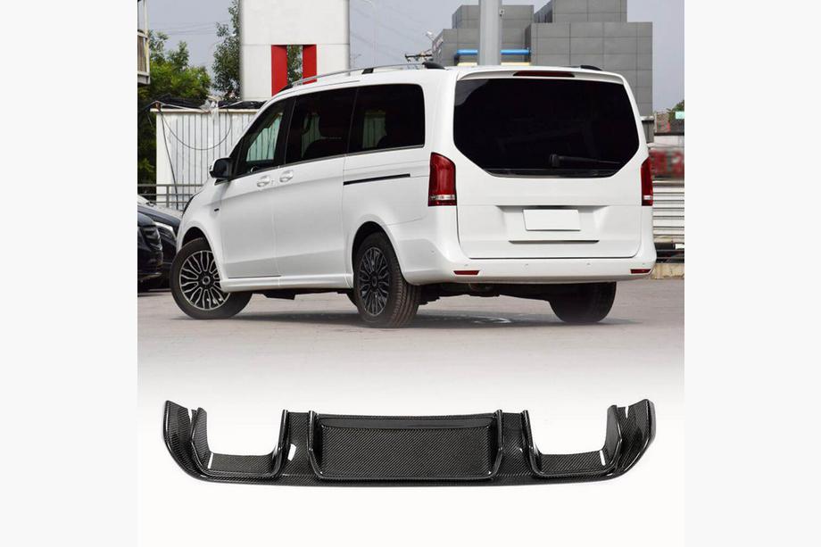 Mercedes Vito/V-klasse W447 2014– Achterbumper diffuser V2 (voor V-Class 2014-2019, carbon) Image