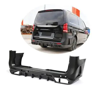 Achterbumper (2014-2019, carbon) Mercedes Vito/V-klasse W447 2014– foto 1
