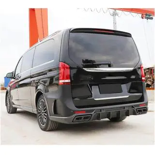 Achterbumper (2014-2019, carbon) Mercedes Vito/V-klasse W447 2014– foto 2