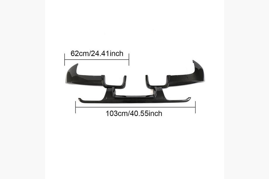 Mercedes Vito/V-klasse W447 2014– Achterbumper diffuser V3 (voor V-Class 2014-2019, carbon) Foto 5