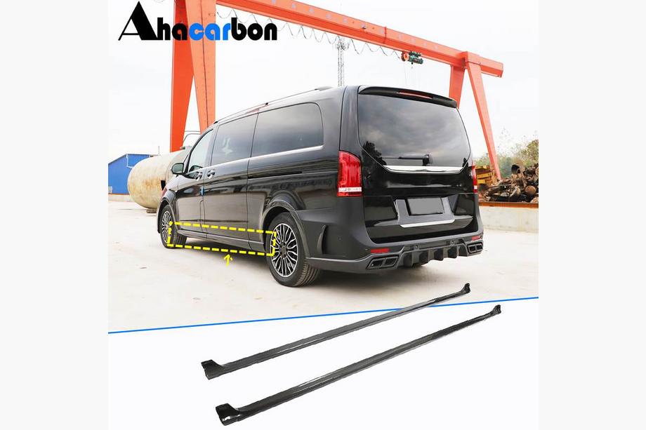 Mercedes Vito/V-klasse W447 2014– Sideskirts (lange wielbasis, carbon) Image