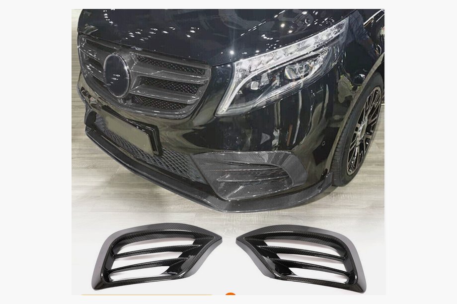 Mercedes Vito/V-klasse W447 2014– Mistlampcovers V1 (2020+, Dry Carbon) Image
