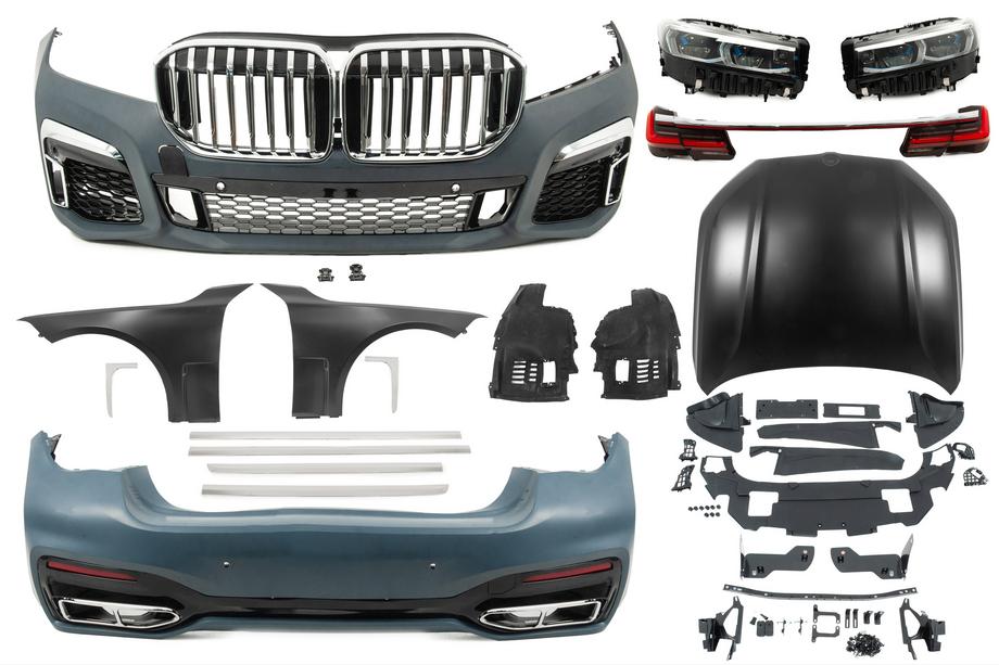 BMW 7 Serie F01/F02 2008–2015 Facelift kit voor G12 M760 (zonder vervanging van kofferdeksel en achterschermen) Foto 6