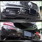 Mercedes G-Klasse W463 2018–2024 Set bumperlijsten voor voor- en achterbumper (voor G63 AMG, Dry Carbon) foto 4