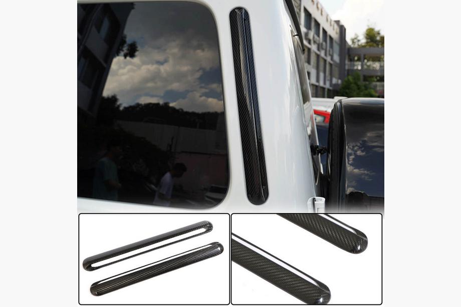 Mercedes G-klasse W463 1990–2018 Carbon achterspatbordlijsten (voor 2004-2018, Carbon) Foto 2