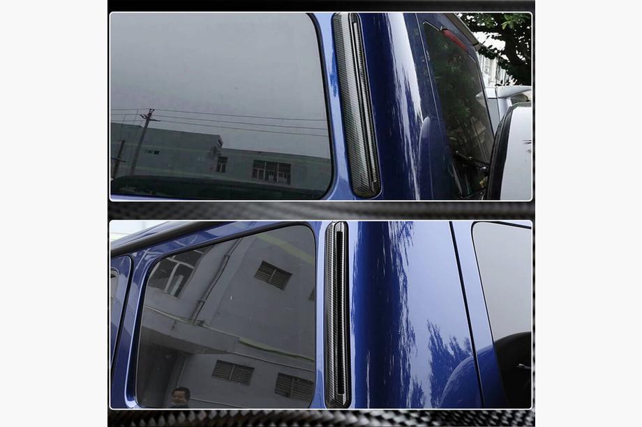 Mercedes G-klasse W463 1990–2018 Carbon achterspatbordlijsten (voor 2004-2018, Carbon) Foto 4