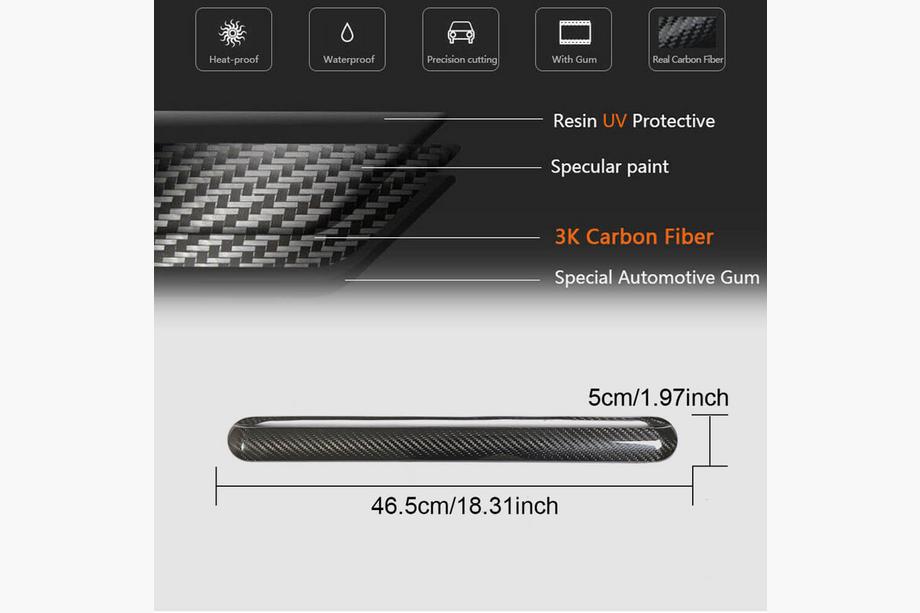 Mercedes G-klasse W463 1990–2018 Carbon achterspatbordlijsten (voor 2004-2018, Carbon) Foto 6