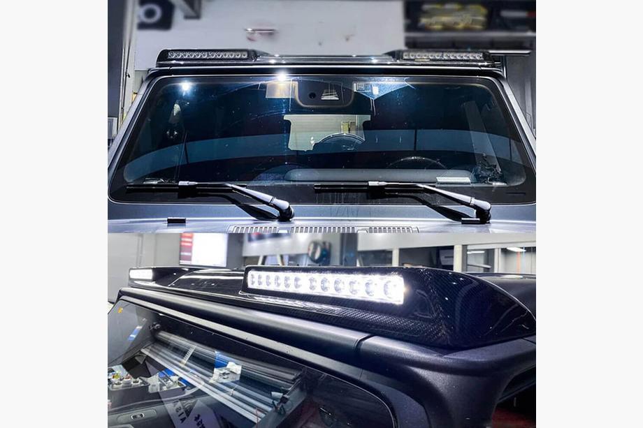 Mercedes G-klasse W463 1990–2018 AMG-Design vizier (voor 2004-2018, carbon) Foto 3