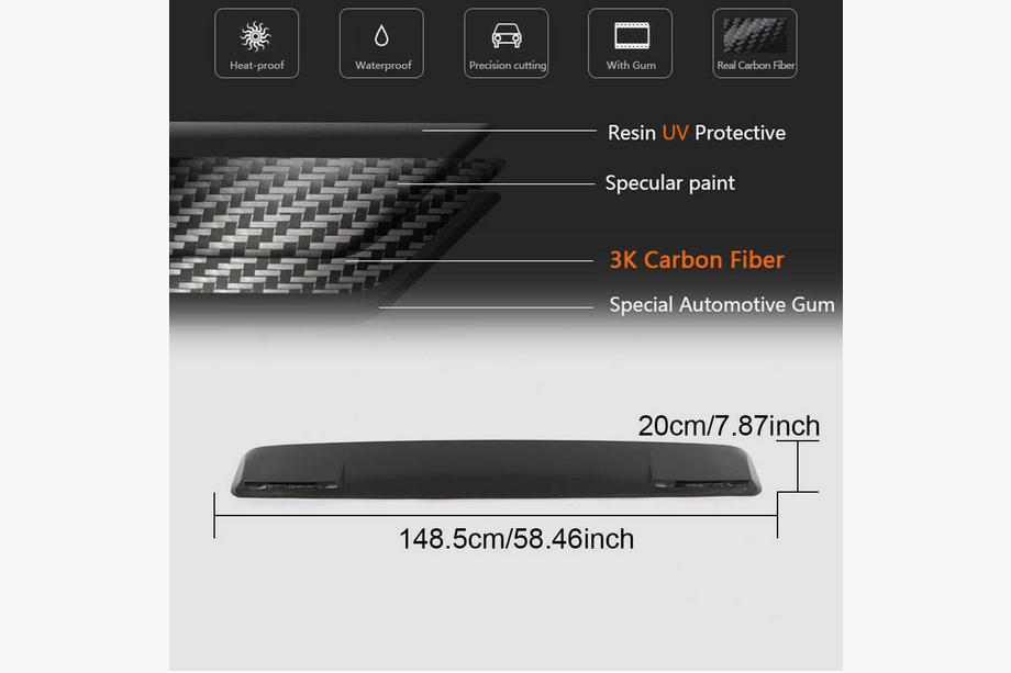 Mercedes G-klasse W463 1990–2018 AMG-Design vizier (voor 2004-2018, carbon) Foto 8