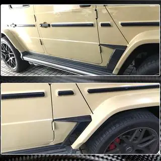Carbon covers voor voorspatborden Mercedes G-Klasse W463 2018–2024 foto 4