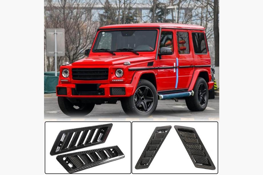 Mercedes G-klasse W463 1990–2018 Voorste spatbordkappen (Dry Carbon) Image