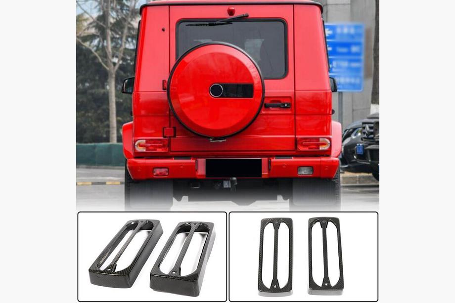 Mercedes G-klasse W463 1990–2018 Achterlichtcovers (dry carbon) Foto 1