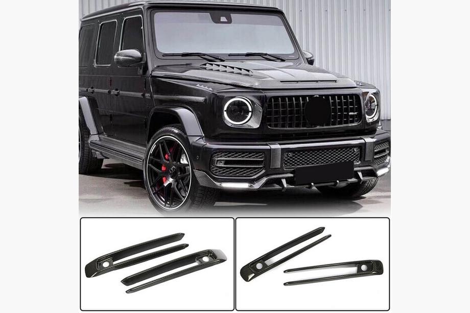 Mercedes G-Klasse W463 2018–2024 Carbon mistlampcovers (voor G63 AMG) Foto 1