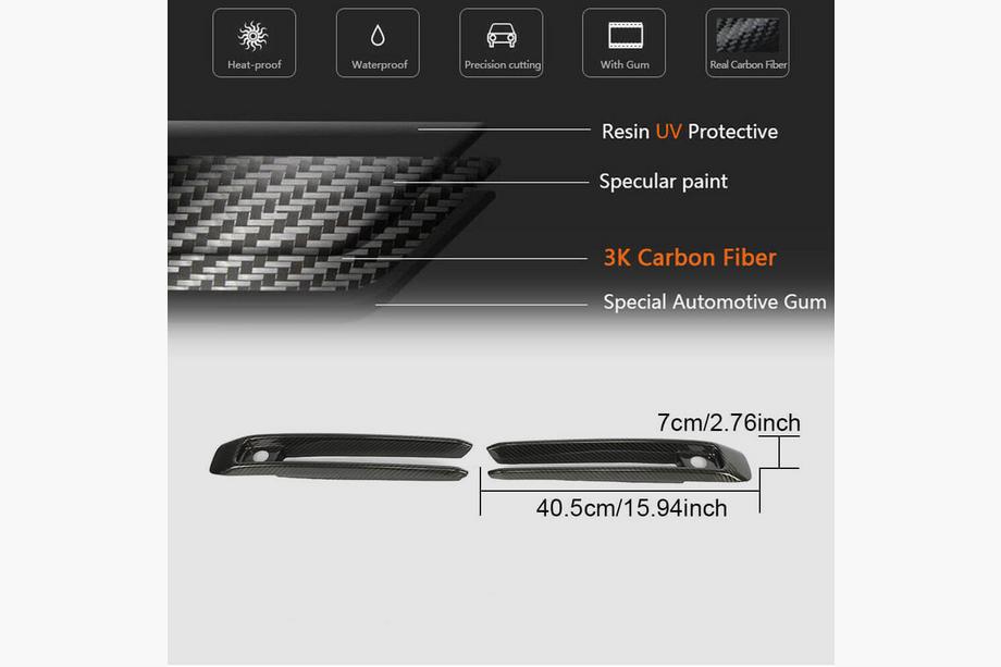 Mercedes G-Klasse W463 2018–2024 Carbon mistlampcovers (voor G63 AMG) Foto 6