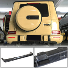 Mercedes G-Klasse W463 2018–2024 Achterbumper diffuser V1 (voor G63 AMG, carbon) foto 1