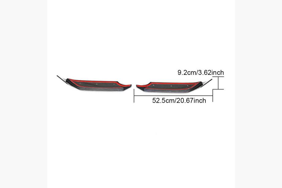 Mercedes G-Klasse W463 2018–2024 Flap-voorbumperdelen (voor G63 AMG 2019-2021, carbon) Foto 6