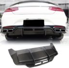 Mercedes S-class C217 Coupé 2014–2020 Achterbumper diffuser (voor AMG-Line 2015-2018, Carbon) foto 1
