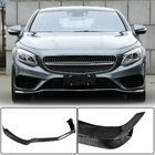 Mercedes S-class C217 Coupé 2014–2020 Voorbumperlip Lip V1 (voor AMG-Line 2015-2018, carbon) foto 1