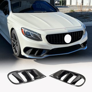 Inserts voor voorbumper (voor AMG-Line 2015-2018, dry carbon) foto 1
