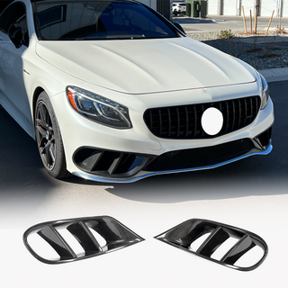 Inserts voor voorbumper (voor AMG-Line 2015-2018, dry carbon) foto 1