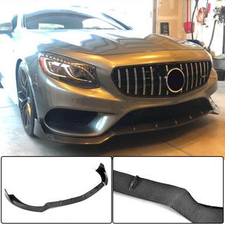 Front bumperlip V2 (voor AMG-Line 2015-2018, carbon) foto 2