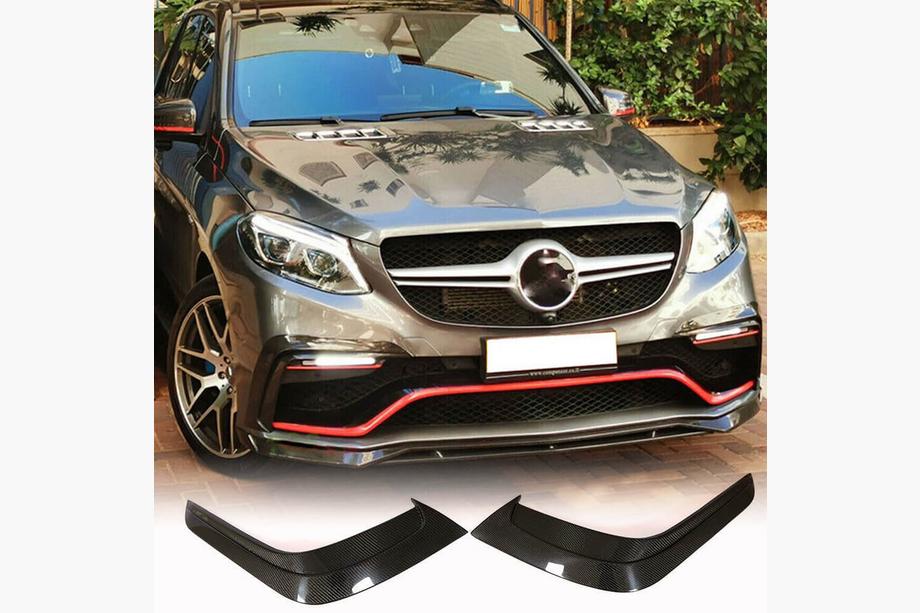 Mercedes GLE Coupé C292 2015–2019 Carbon frontbumper inserts (voor GLE63 AMG) Foto 1