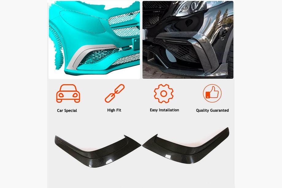 Mercedes GLE Coupé C292 2015–2019 Carbon frontbumper inserts (voor GLE63 AMG) Foto 3