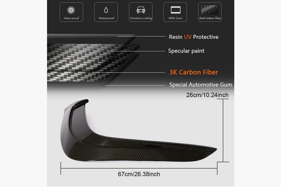 Mercedes GLE Coupé C292 2015–2019 Carbon frontbumper inserts (voor GLE63 AMG) Foto 7