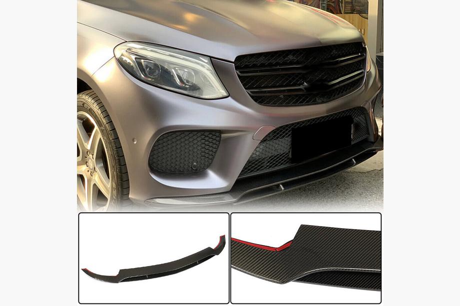 Mercedes GLE Coupé C292 2015–2019 Frontbumper lip (voor GLE43 AMG, carbon) Image