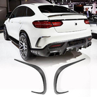 Mercedes GLE Coupé C292 2015–2019 Achterbumper beschermlijst (carbon) foto 1