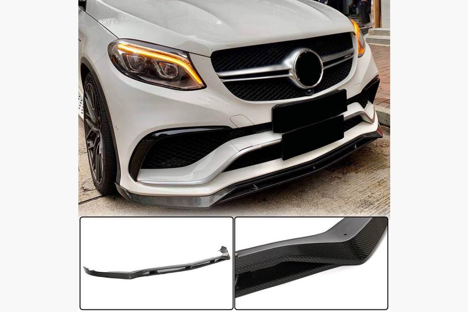 Mercedes GLE Coupé C292 2015–2019 Voorspoilerlip voor voorbumper (voor GLE63 AMG, kunststof) Image