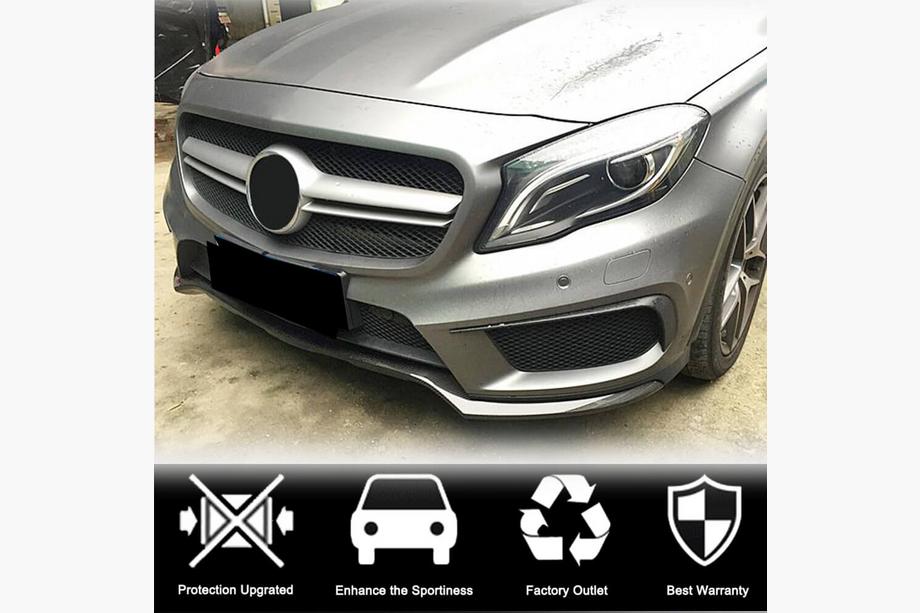 Mercedes GLA X156 2014–2019 Carbon lip voor de voorbumper Lip (voor GLA45 AMG 2013-2016) Foto 2