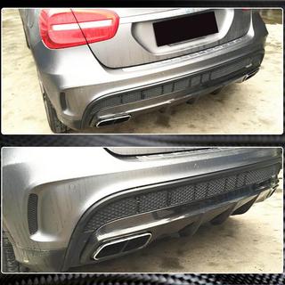 Achterbumper diffuser (voor GLA45 AMG, carbon) foto 3