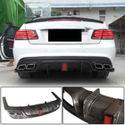 Mercedes E-Klasse Coupé C207 2010–2017 Achterbumper diffuser (voor AMG-Line 2014-2016, carbon) foto 1