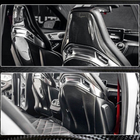 Mercedes GLA X156 2014–2019 Stoelpanelen (Dry carbon) foto 6