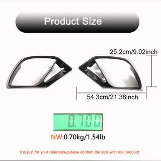 Bumperinserts (voor GT43/GT50/GT53 2018-2022, carbon) foto 4