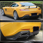 Mercedes AMG GT C190/R190 2014–2022 Achterbumper diffuser (voor 2015-2017, carbon) foto 3