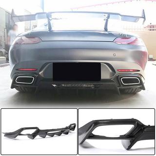 Achterbumper diffuser (voor 2015-2017, carbon) foto 1