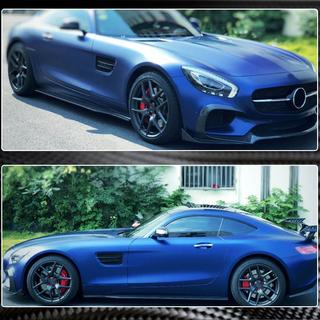 Zijskirts (voor 2015-2017, carbon) Mercedes AMG GT C190/R190 2014–2022 foto 3